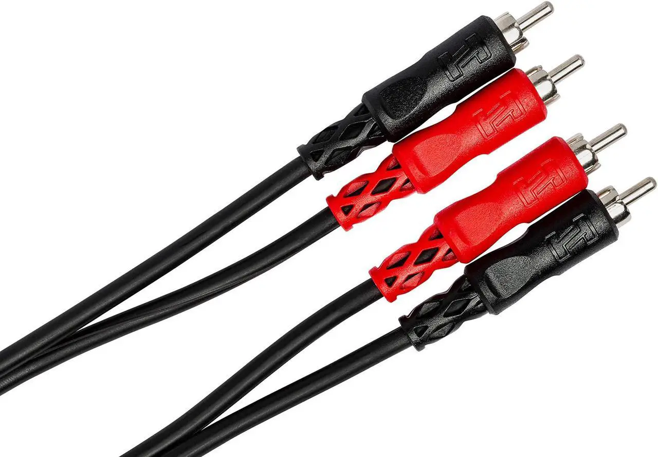 Alt view image 20 of 20 - Hosa CRA201 Dual RCA to Dual RCA Cable, 1 Meter (3.3 ft)