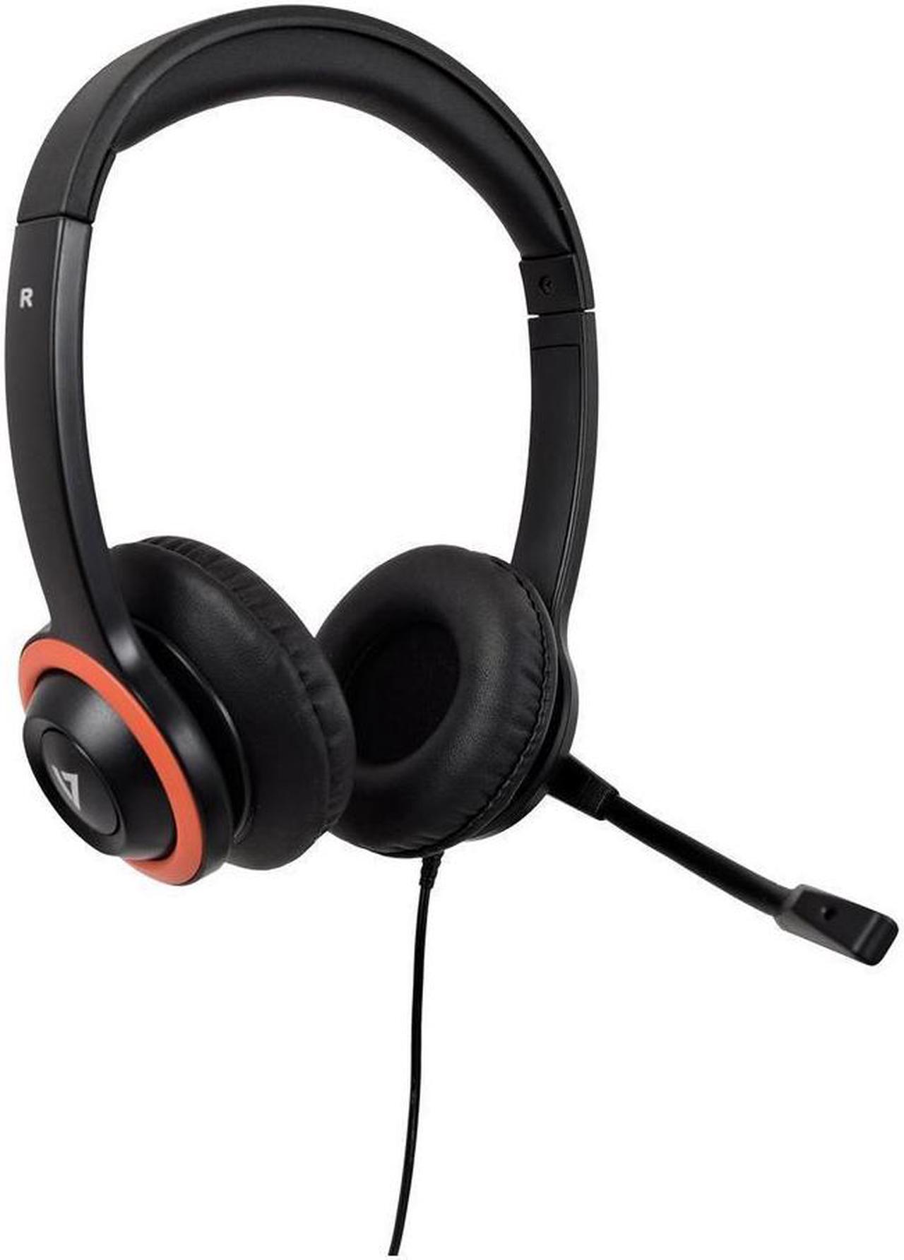 Alt view image 8 of 8 - V7 USB HEADSET W/BOOM MIC EDU