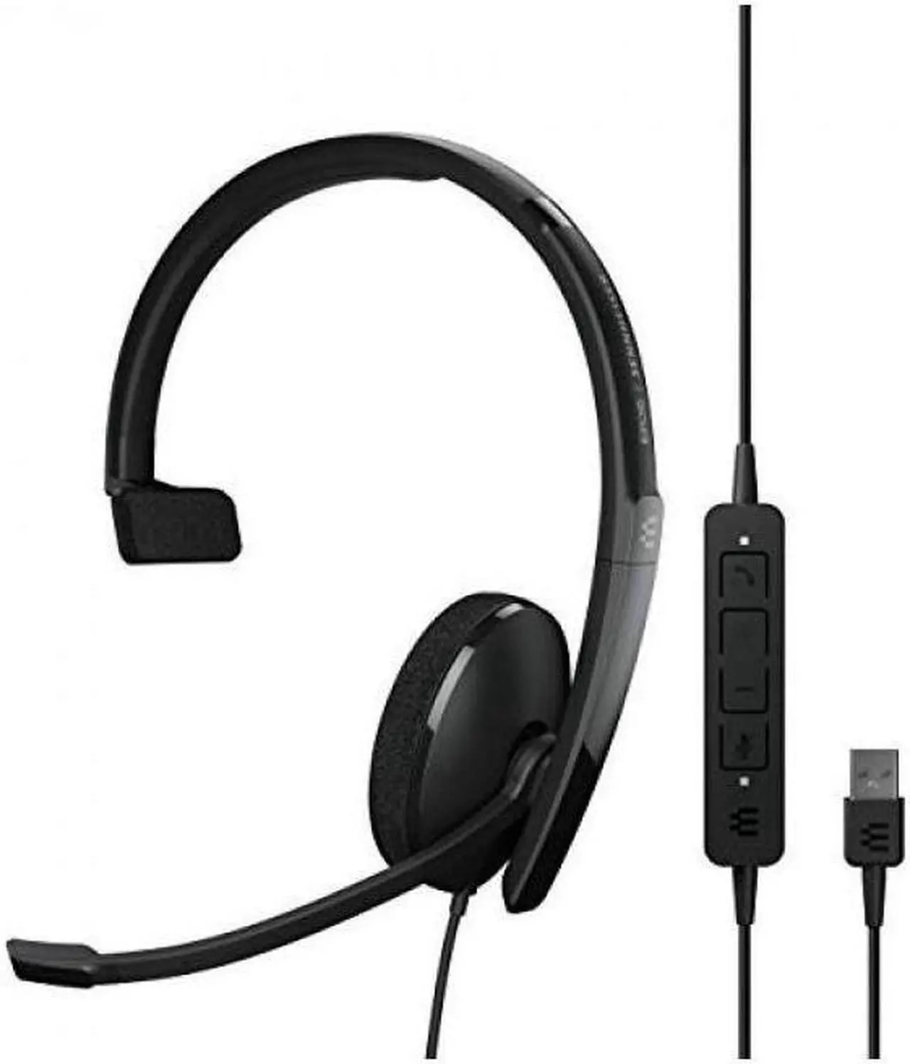 Alt view image 15 of 15 - EPOS | Sennheiser Adapt 130 USB II (1000913) - Wired, Single-Sided, UC Optimized Headset with USB Connectivity - Superior Sound - Enhanced Comfort, Call Control - Black