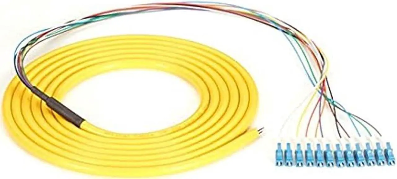 Alt view image 12 of 12 - Black Box Network Services FOPT50S1-LC-12YL-3 Single-Mode Fiber Optic Pigtail - Yellow, 12-Strand