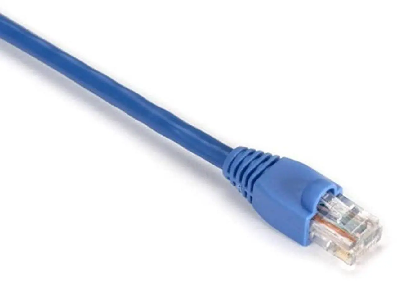 Alt view image 5 of 5 - GigaBase 350 CAT5e Patch Cable Snagless Boots Blue 10-ft. 3.0-m