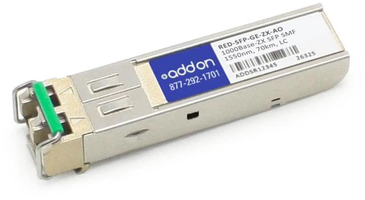 Alt view image 4 of 4 - Add-onputer Peripherals, L RED-SFP-GE-ZX-AO Redback SFP Transceiver Provides 1000Base-ZX