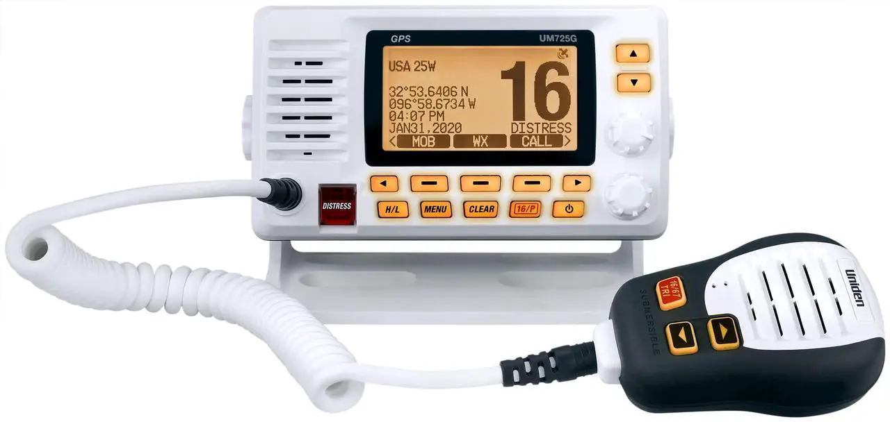 Alt view image 6 of 6 - Uniden UM725G White VHF