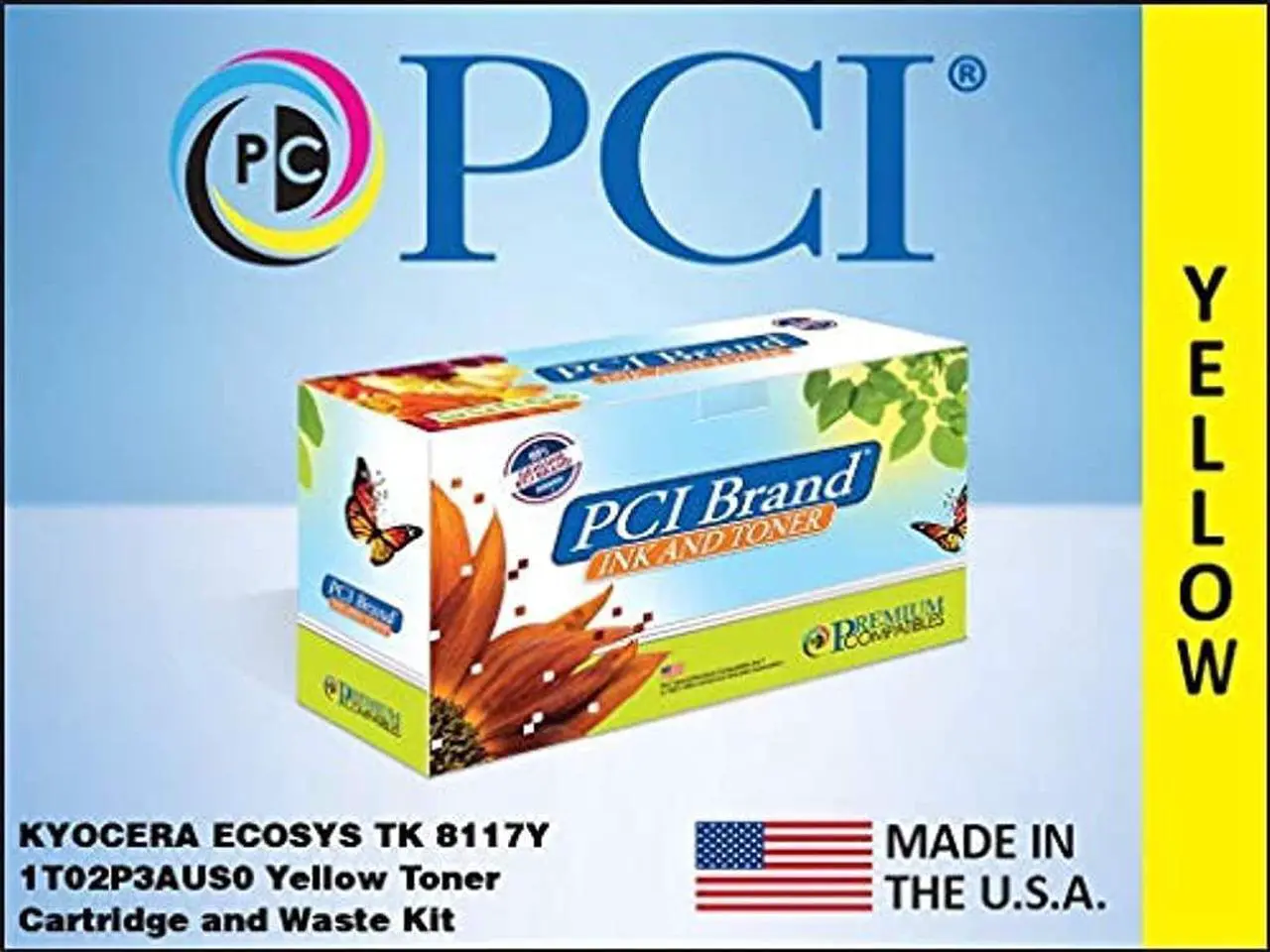 Alt view image 2 of 2 - Premium Compatibles KyoceraMita ECOSYS TK8117Y 1T02P3AUS0 Yellow Toner Cartridge KyoceraMita ECOSYS TK8117Y 1T02P3AUS0 Yellow Toner Cartridge