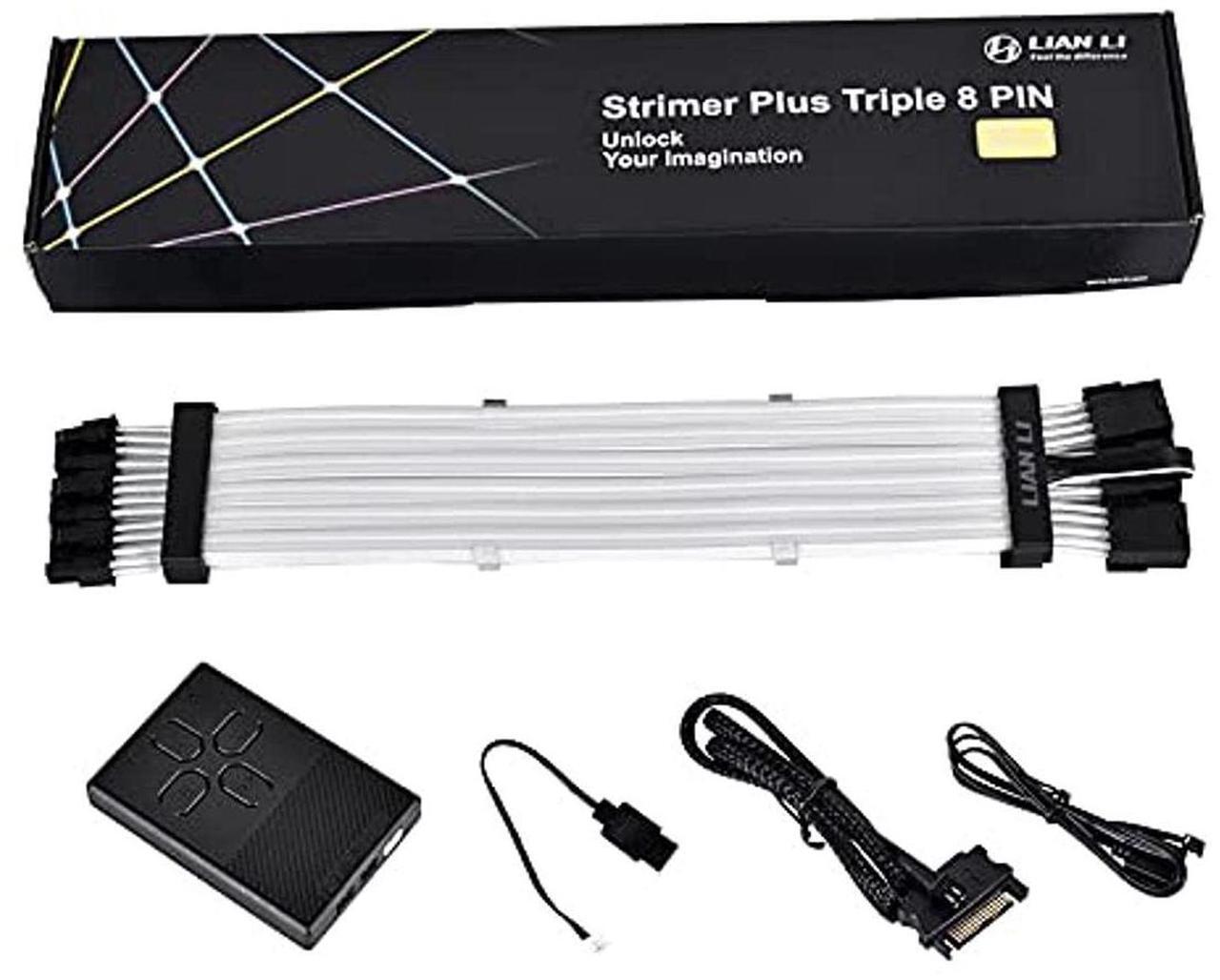 Alt view image 12 of 11 - LIAN LI  STRIMER PLUS TRIPLE 8 PIN -- Addressable RGB VGA power cable---- Strimer plus triple 8 pins
