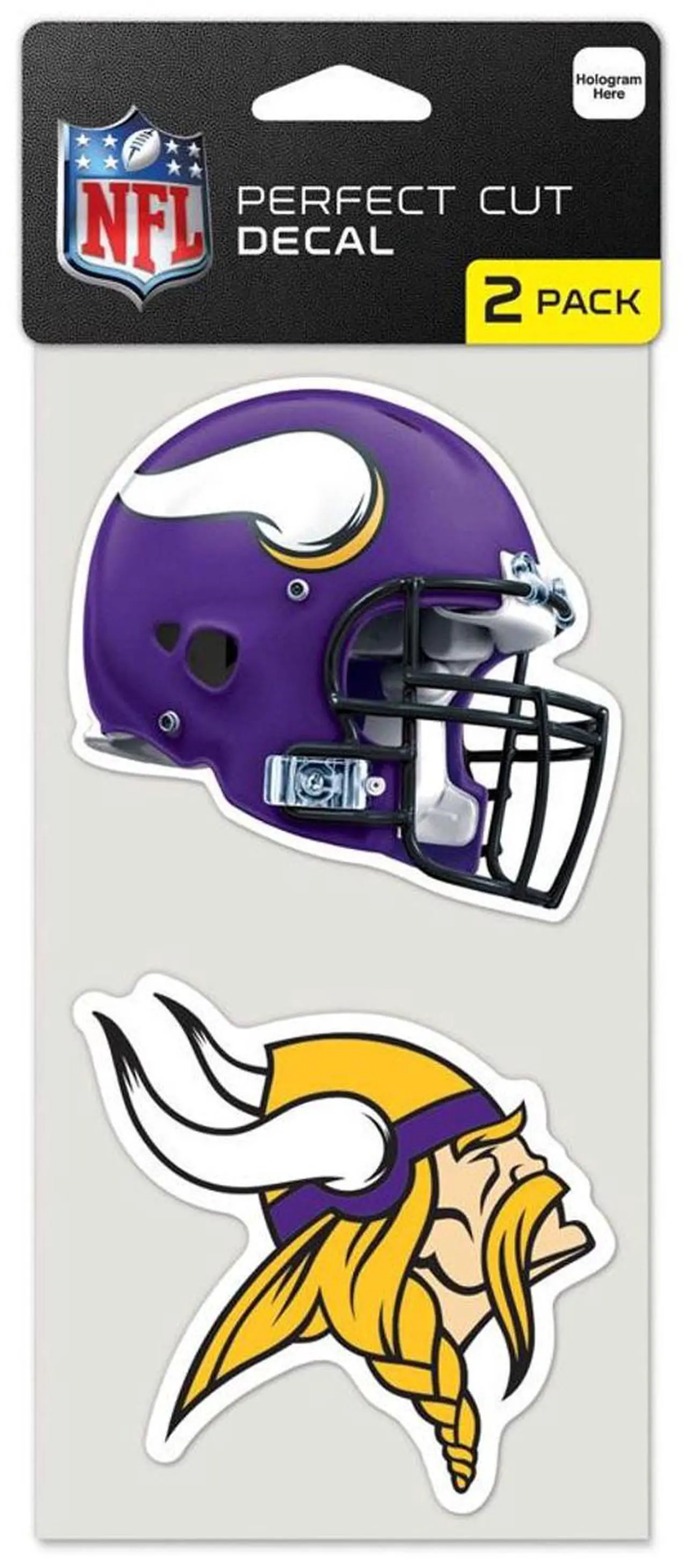 Main image of Minnesota Vikings Set Of 2 Die Cut Decals