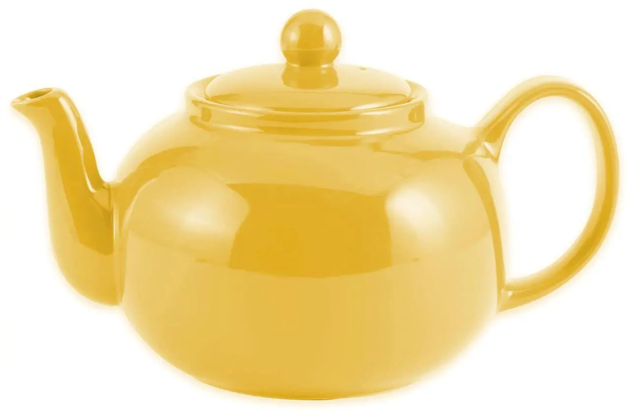 Alt view image 3 of 3 - Rsvp International Stoneware Teapot Collection, Microwave And Dishwasher Safe, 42 Oz, Yellow