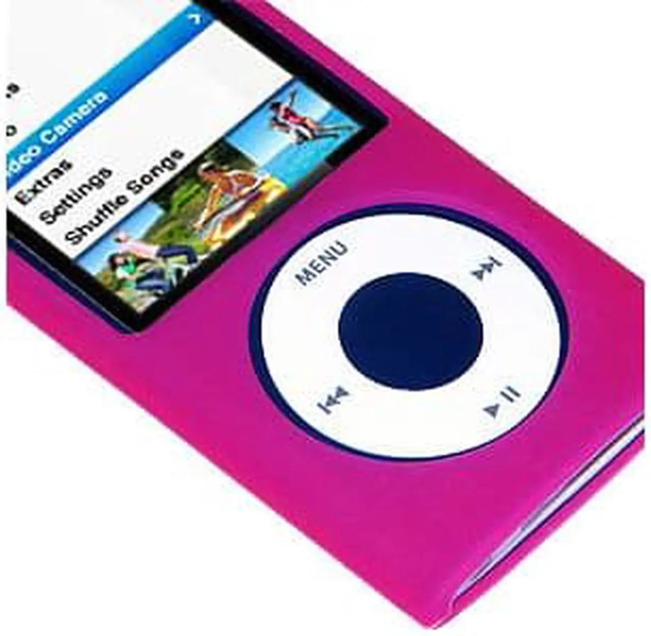 Alt view image 4 of 9 - Amzer Silicone Skin Jelly Case - Hot Pink For iPod Nano 5th Gen