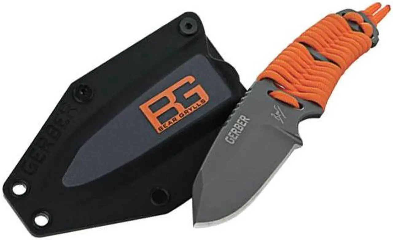 Alt view image 3 of 12 - Gerber Bear Grylls Paracord Fixed Blade Knife 31-001683