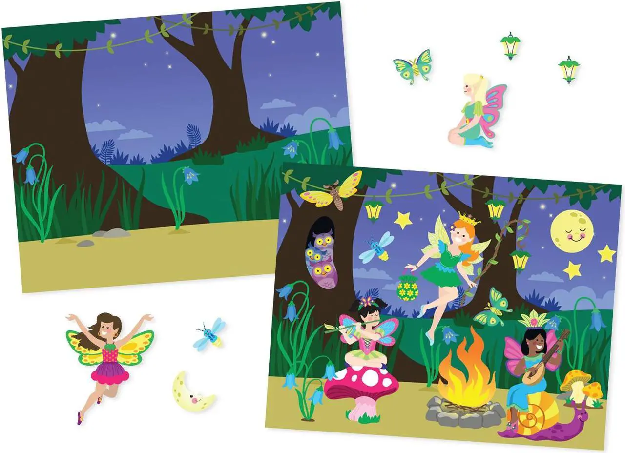 Alt view image 7 of 10 - Melissa & Doug Reusable Sticker Pad - Fairies