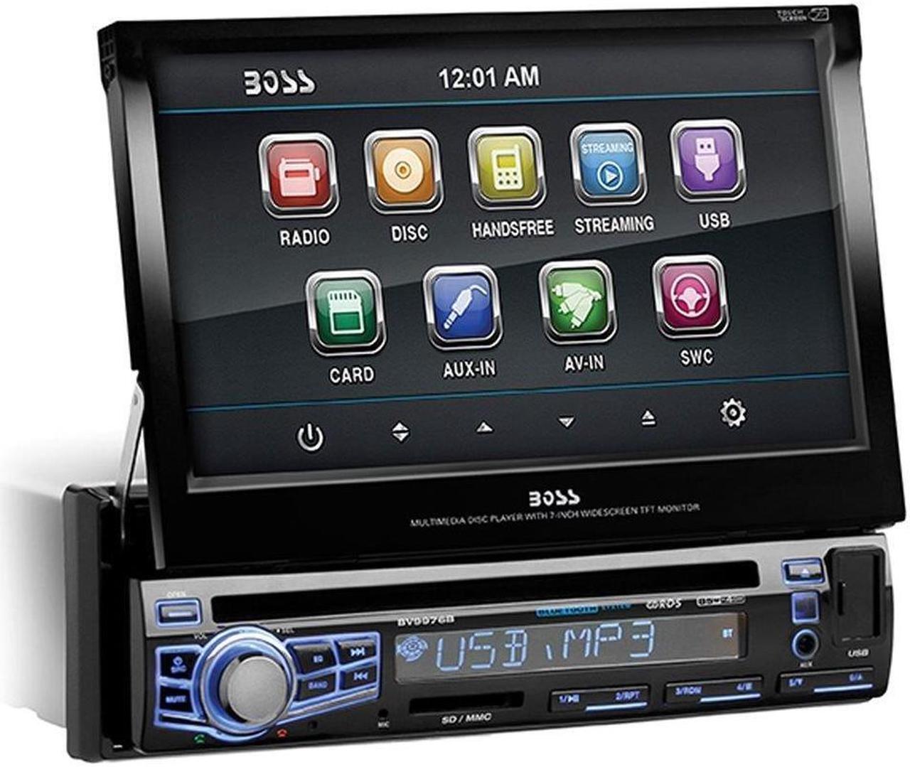 Alt view image 7 of 20 - Boss Audio BV9976B 7" Touchscreen Single-Din DVD w/ Bluetooth