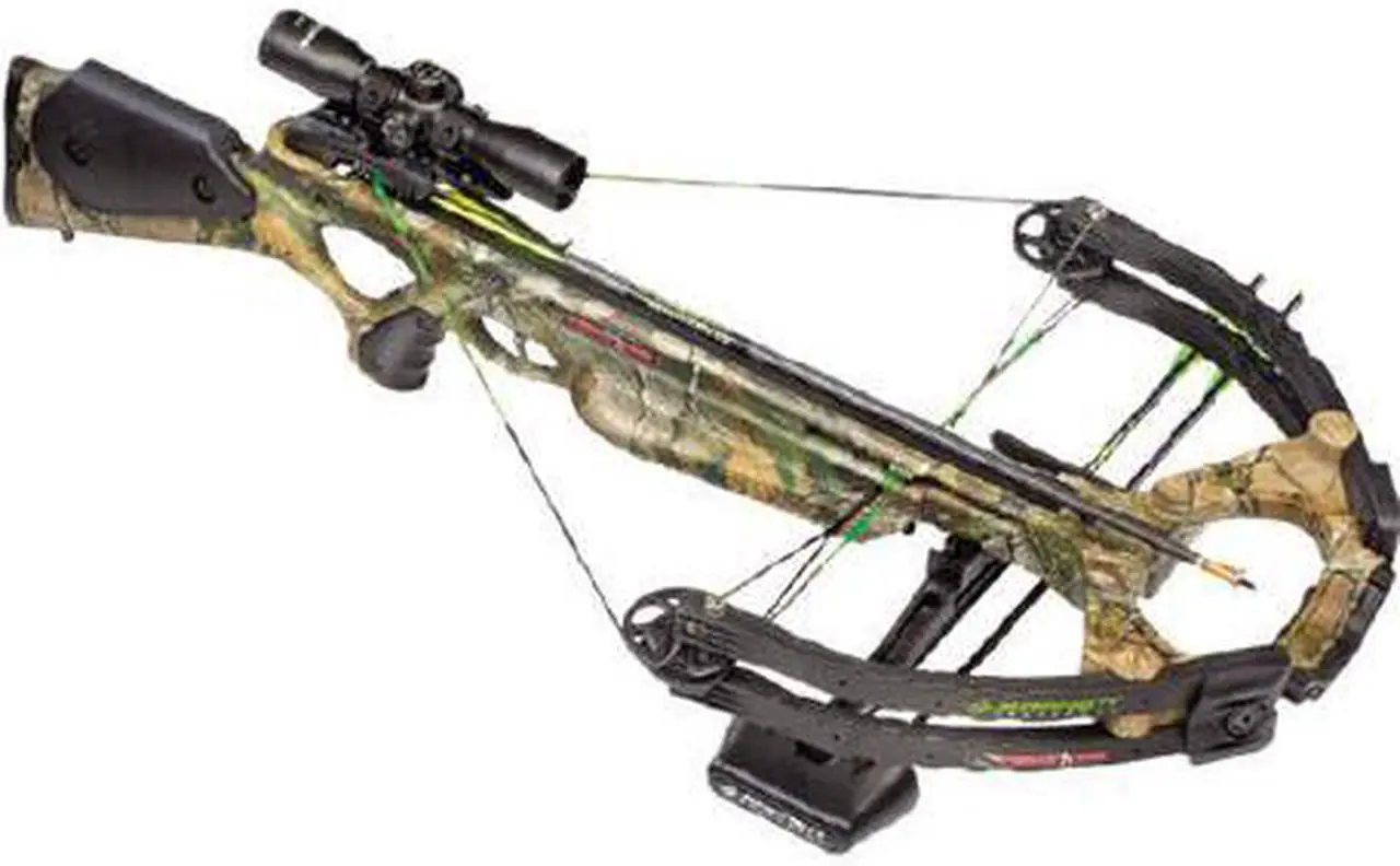 Alt view image 13 of 13 - Barnett 78015 Predator AVI Crossbow Package 4x32 Scope Quiver Bolts