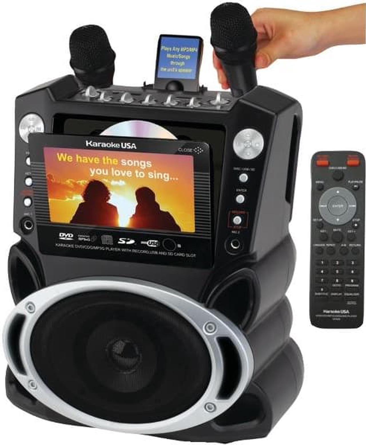 Alt view image 8 of 13 - Emerson Portable DVD/CD+G/ MP3+G Karaoke System with 7" LCD Color Screen