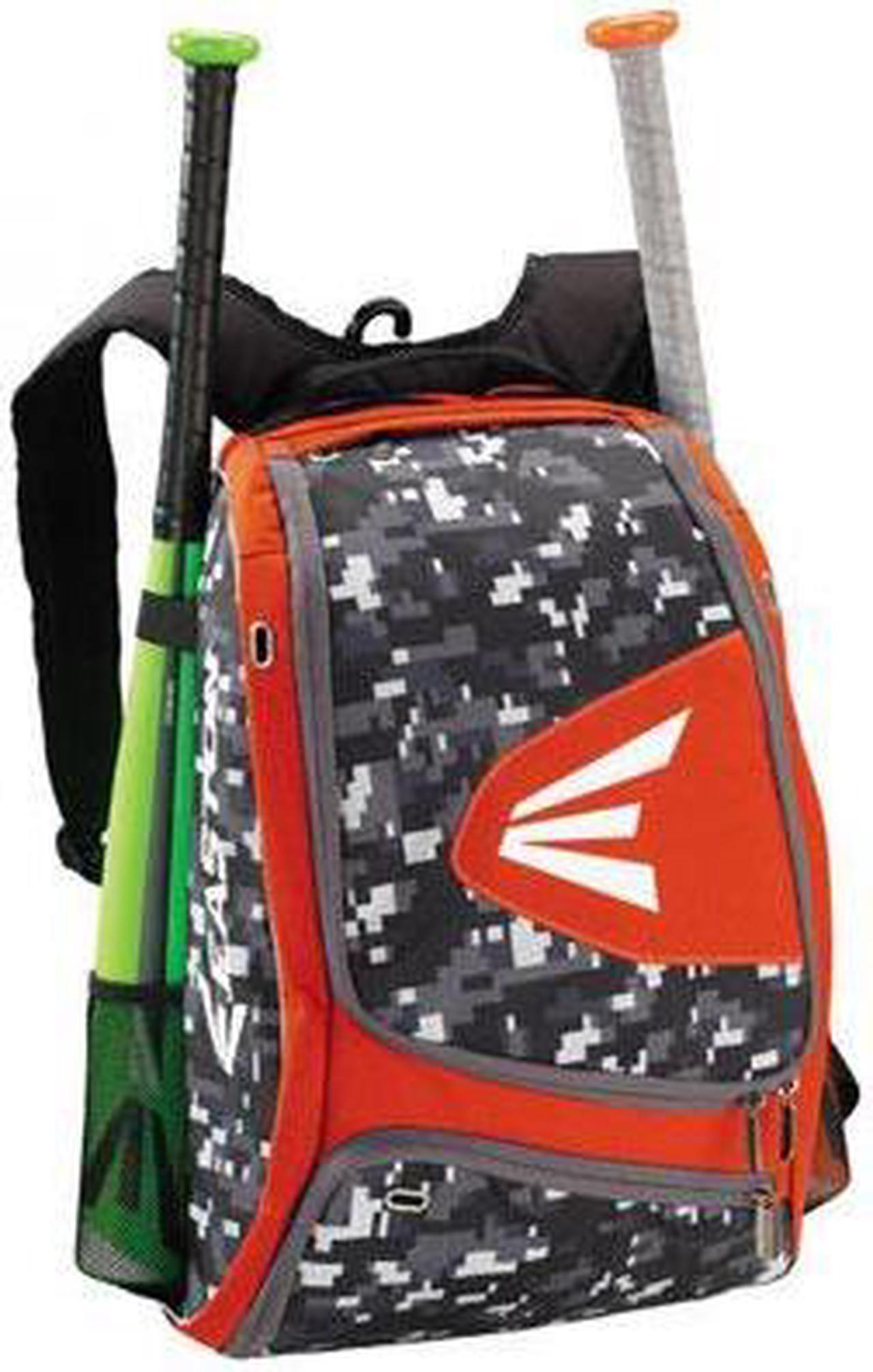 Alt view image 4 of 8 - Easton E100XLP Orange / Camo Bat Pack Backpack Equipment Bag Baseball / Softball