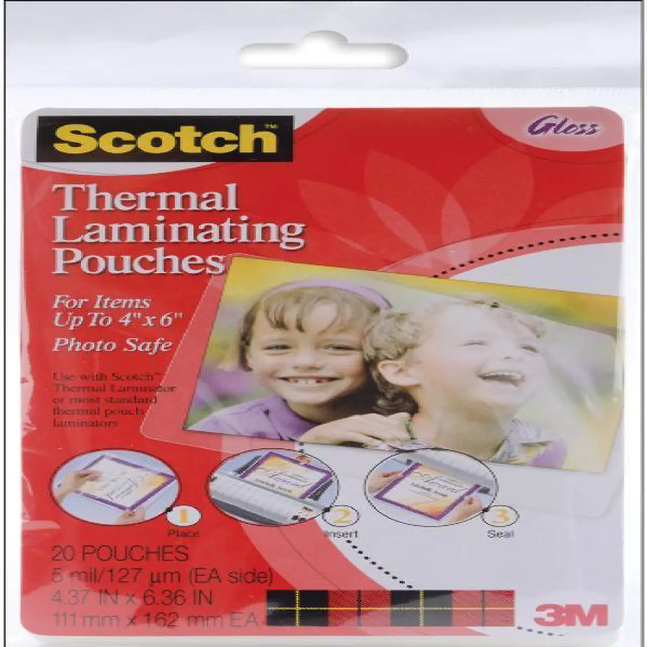 Alt view image 3 of 10 - Scotch Photo size thermal laminating pouches, 5 mil, 6 x 4, 20/pack