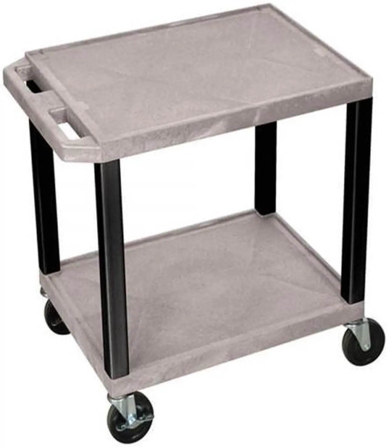 Main image of Luxor WT26GYE-B Tuffy Gray 2 Shelf AV Cart