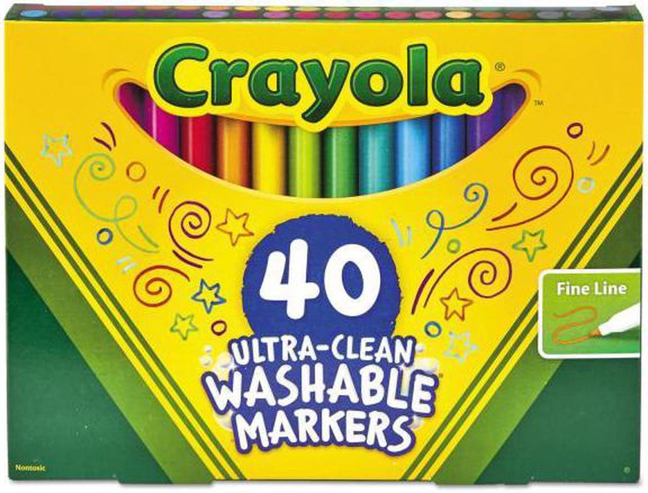Alt view image 2 of 20 - Crayola Marker,Fine,Wshble,40,Ast 587861