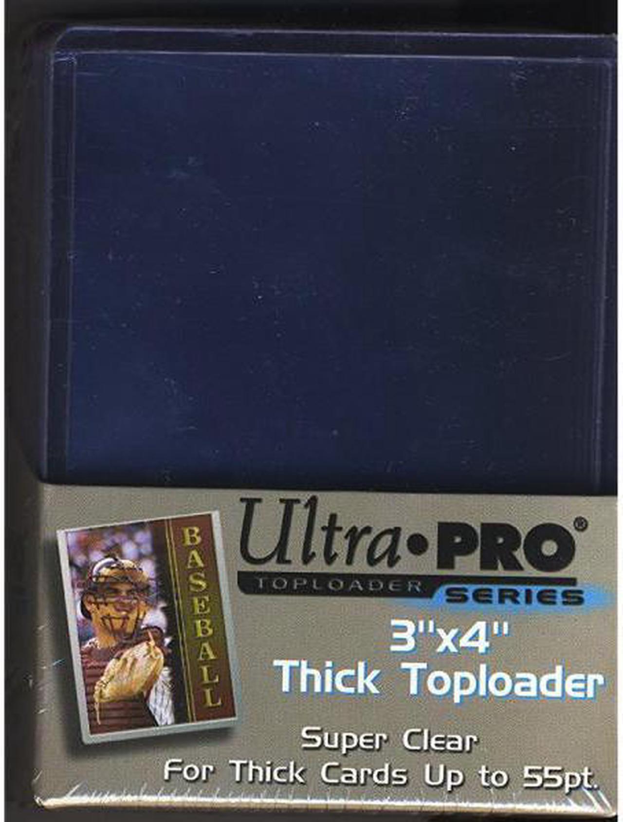 Ultra Pro 3 x 4 Thick Toploader (Super Clear) fits up to 55pt.