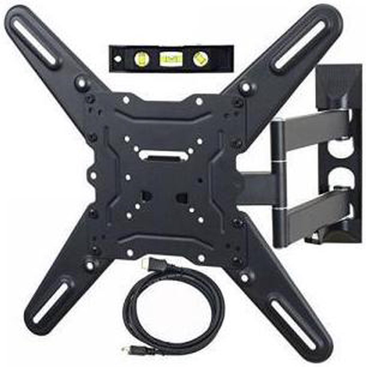 Main image of VideoSecu ML531BE TV Wall Mount for most 22-55 LED LCD Plasma Flat Screen Monitor up to 88 lb VESA 400x400 with Full Motion Swivel Articulating 20 in Extension Arm, HDMI Cable & Bubble Level WP5