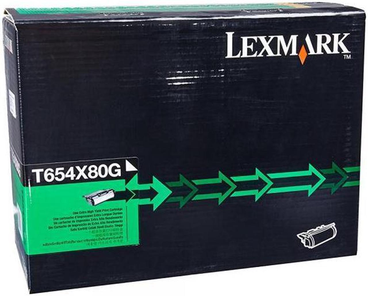 Lexmark T654X80G Extra High Yield Toner Cartridge - Black