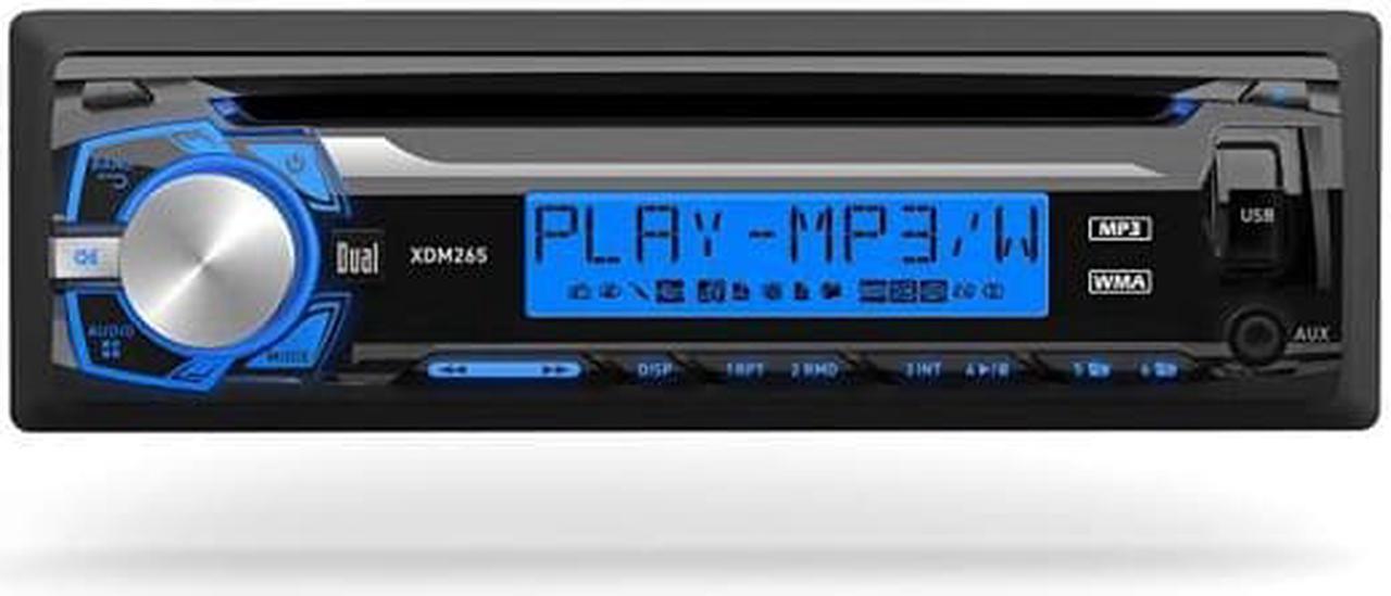 Alt view image 2 of 5 - DUAL XDM260 Dual CD/MP3 Player with Charging USB 3.5mm AUX and 3.7 LCD