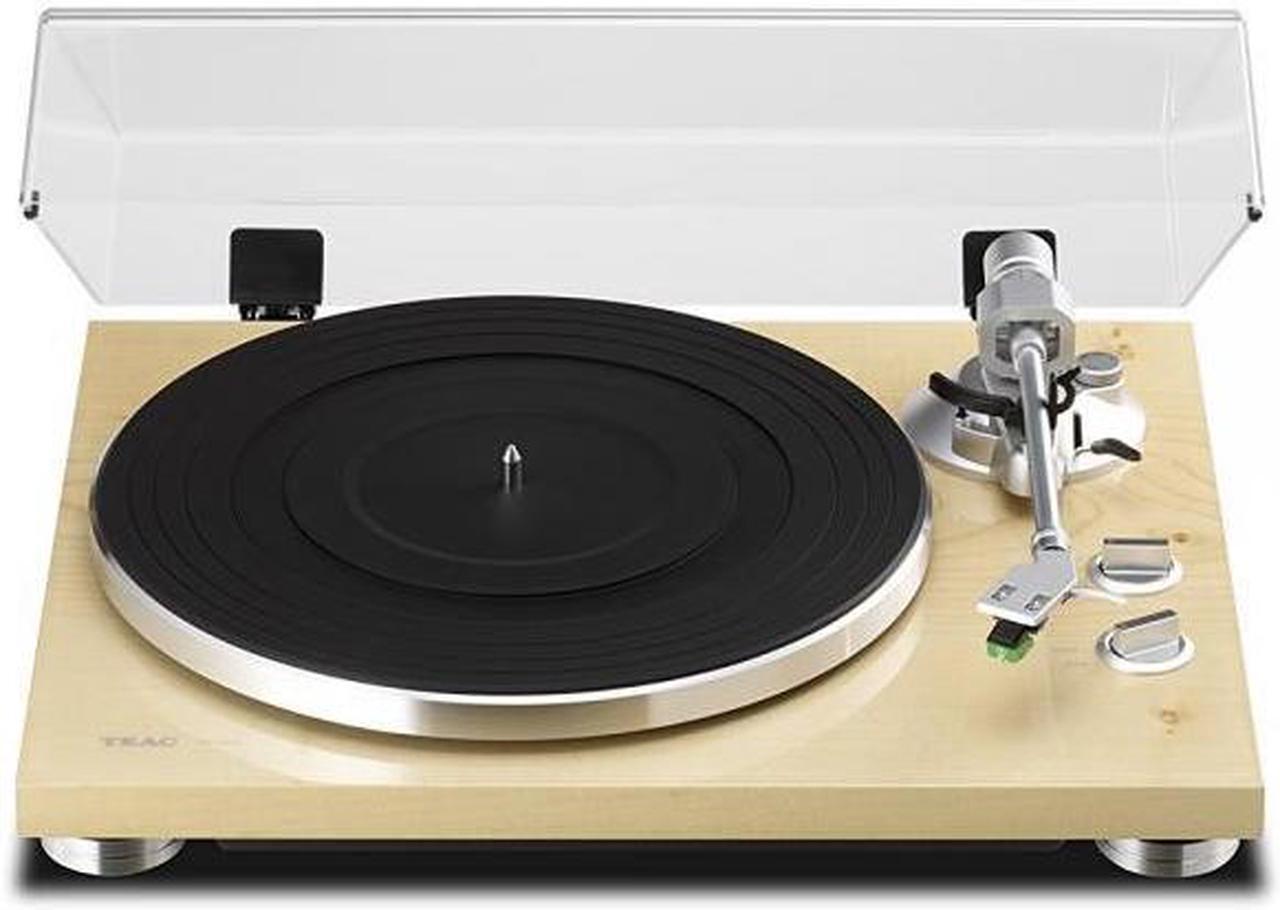 Alt view image 7 of 8 - Teac TN-300 Turntable with Phono EQ and USB, Natural Wood