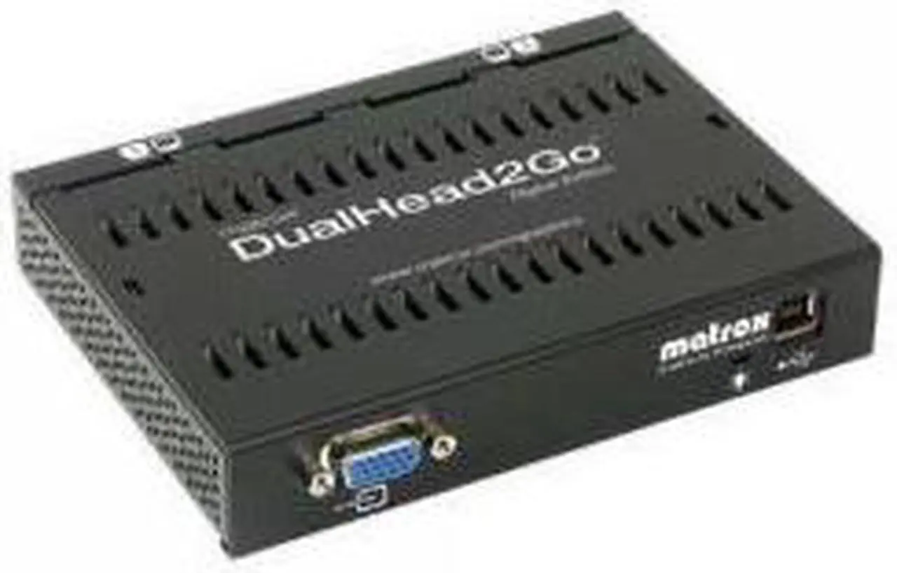 Main image of Maxtor Matrox D2G-A2D-IF DualHead2Go Digital Edition, 1x VGA Input, 2x DVI Output by Maxtor