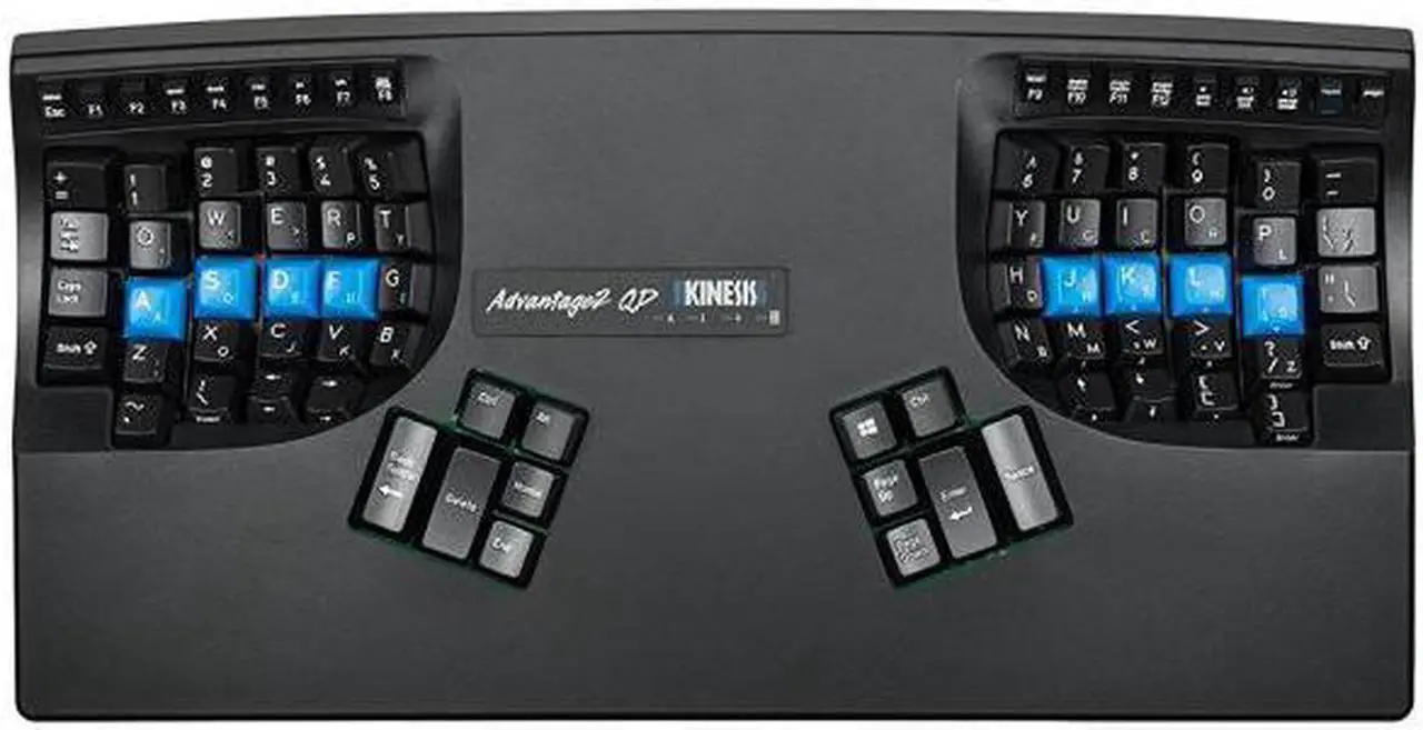 Alt view image 3 of 5 - Kinesis KB600QD Advantage2 QD Ergonomic Keyboard for Dvorak Typists