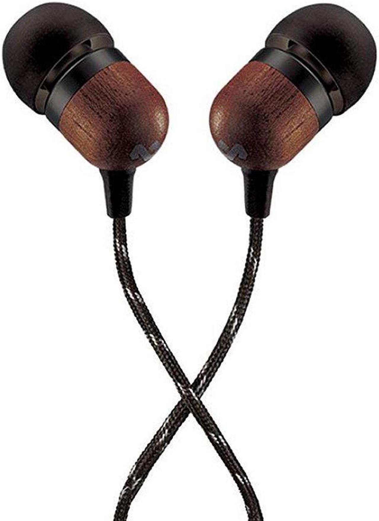 House Of Marley Smile Jamaica In-Ear Wired Headphones with Mic, Signature Black, EM-JE041-SB