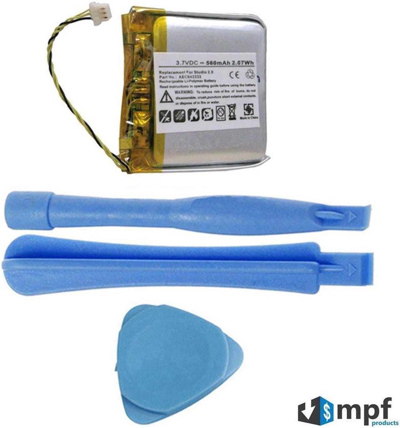 Alt view image 2 of 4 - 560mAh AEC64333 Battery Replacement for Beats by Dr. Dre Studio 2.0 Headphones