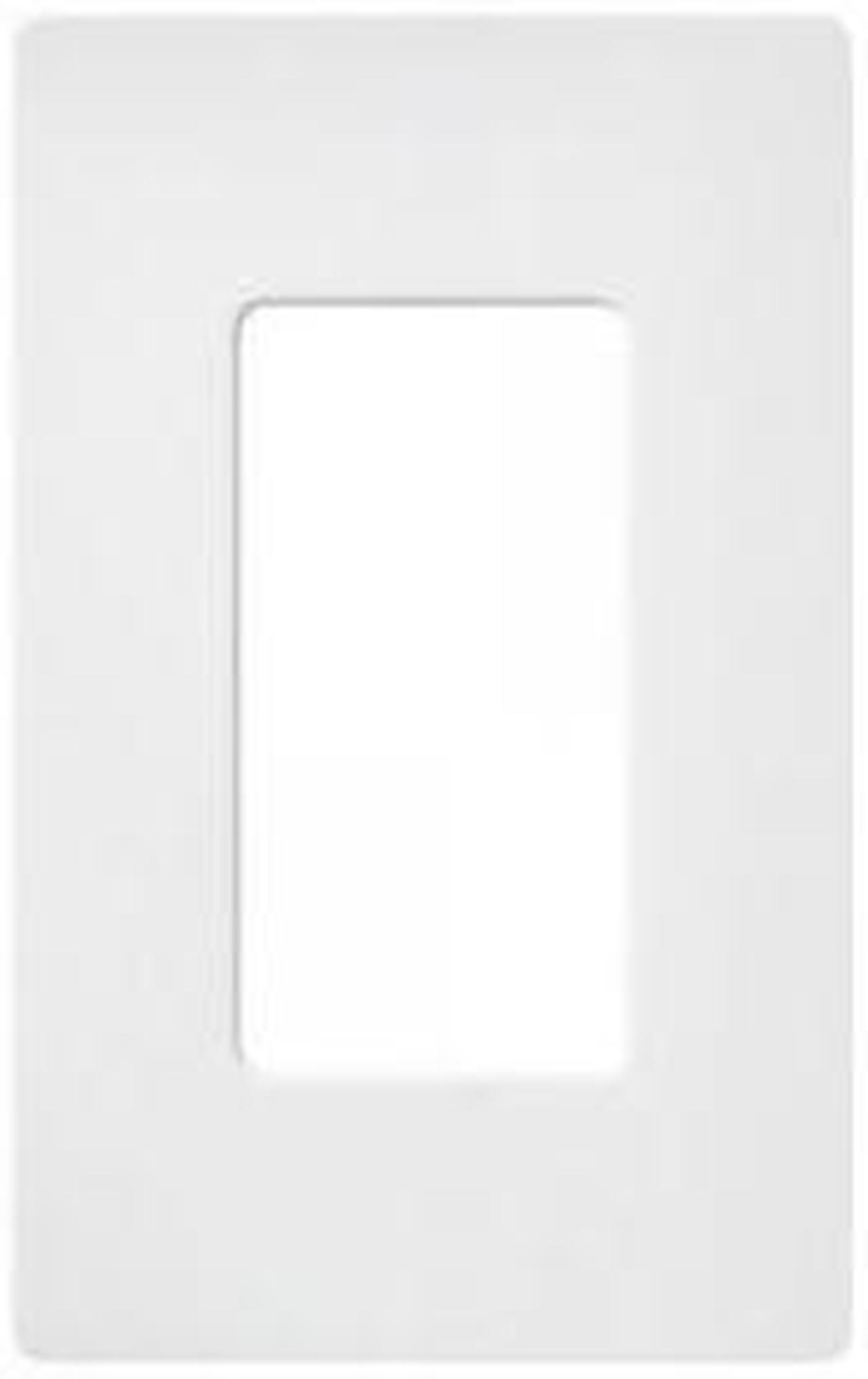 Lutron Claro 1 Gang Decorator Wallplate, SC-1-SW, Snow