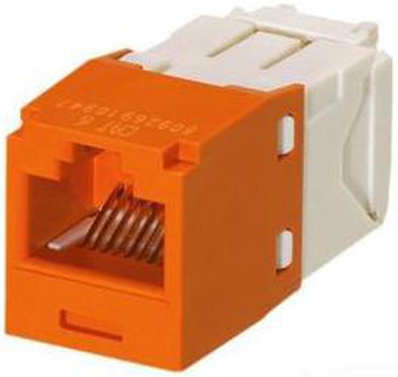 Main image of Panduit CJ688TGOR Category-6 8-Wire TG-Style Jack Module, Orange