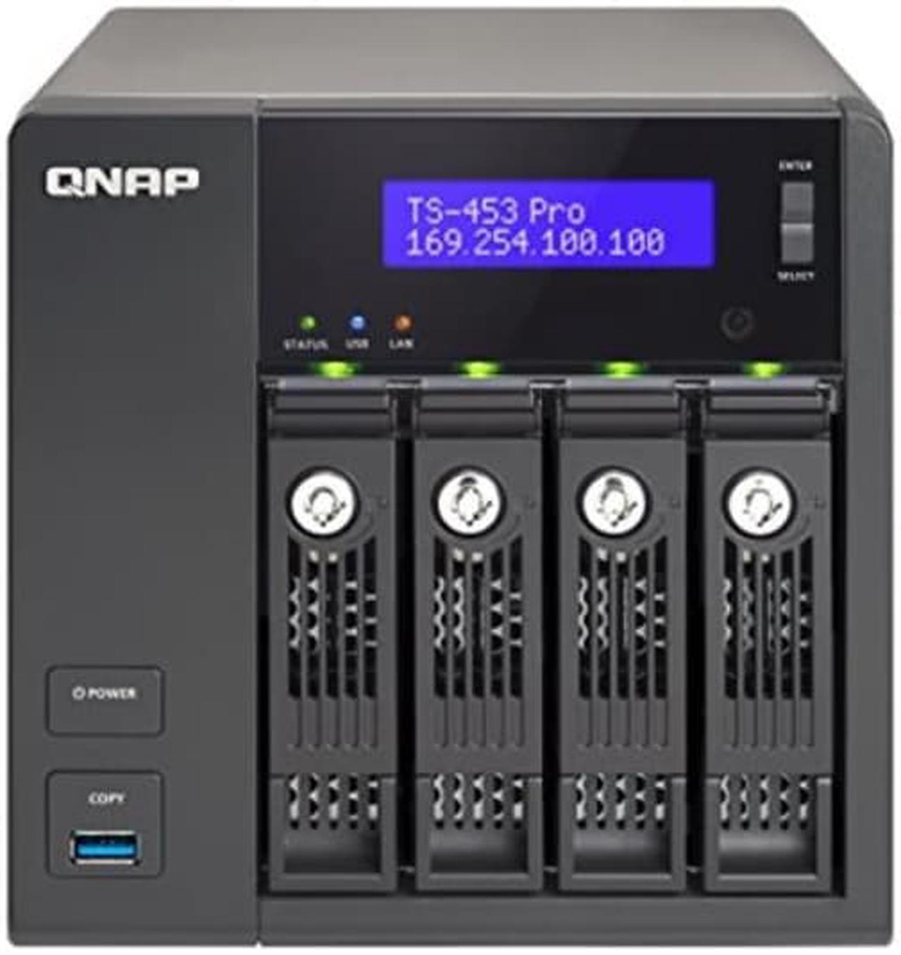Alt view image 6 of 6 - QNAP TS-453 Pro (8GB RAM version) 4-Bay Professional-grade NAS, Intel 2.0 GHz Quad Core CPU with Media Transcoding