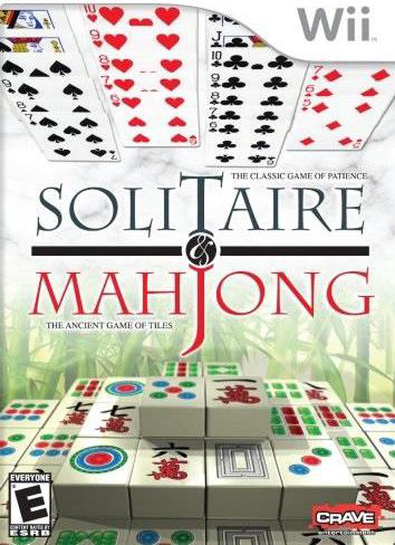 solitaire & mahjong  nintendo wii