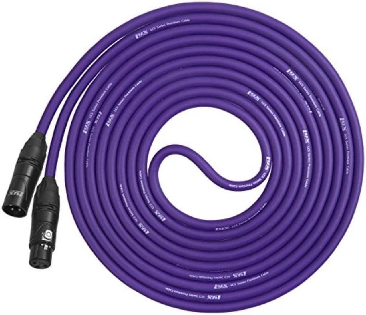 Alt view image 5 of 8 - LyxPro Balanced XLR Cable 10 ft Microphone Cable, Powered Speakers , Purple