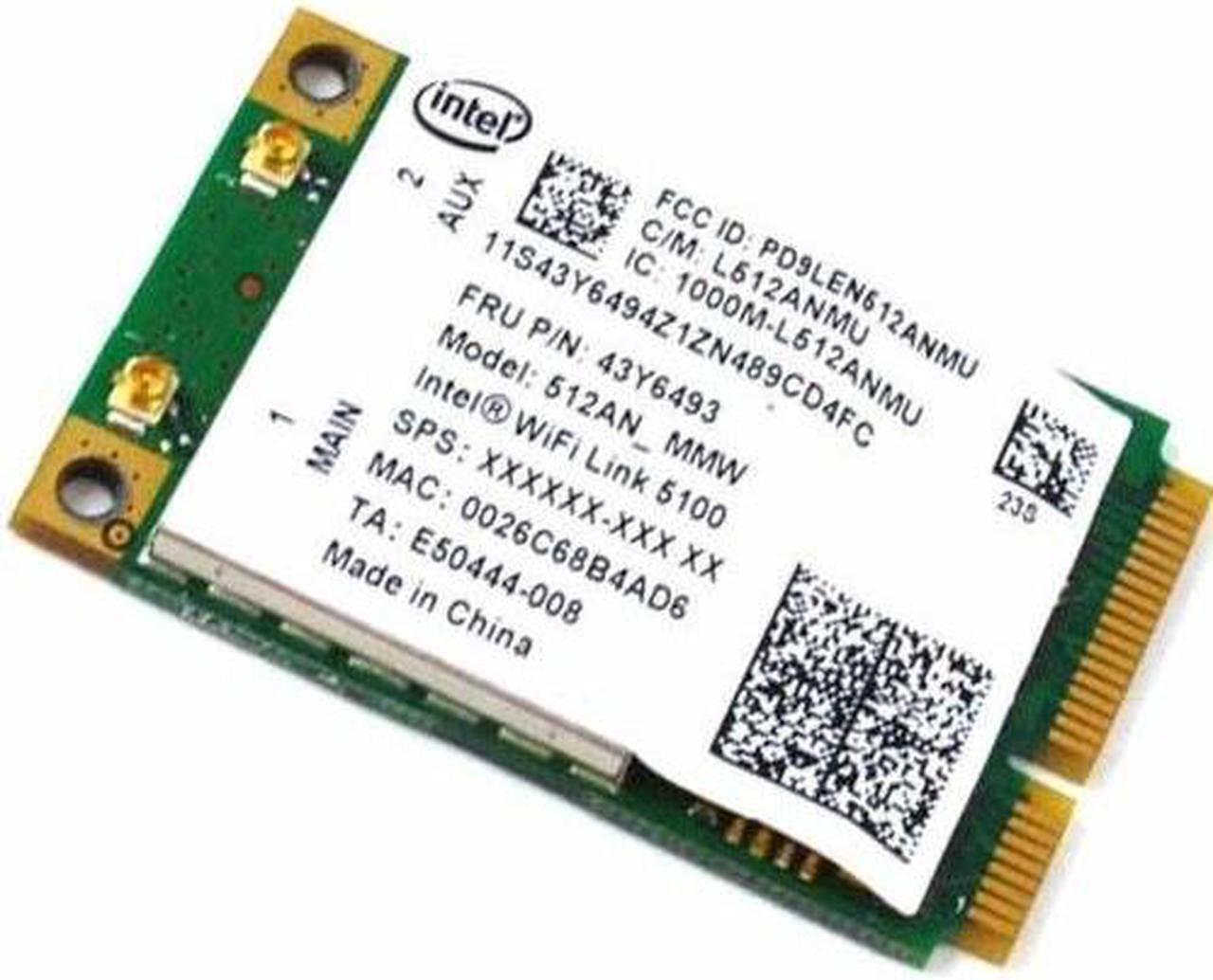 Main image of lenovo thinkpad x200 x300 x301 t400 fru 43y6493 intel laptop wifi link wireless card