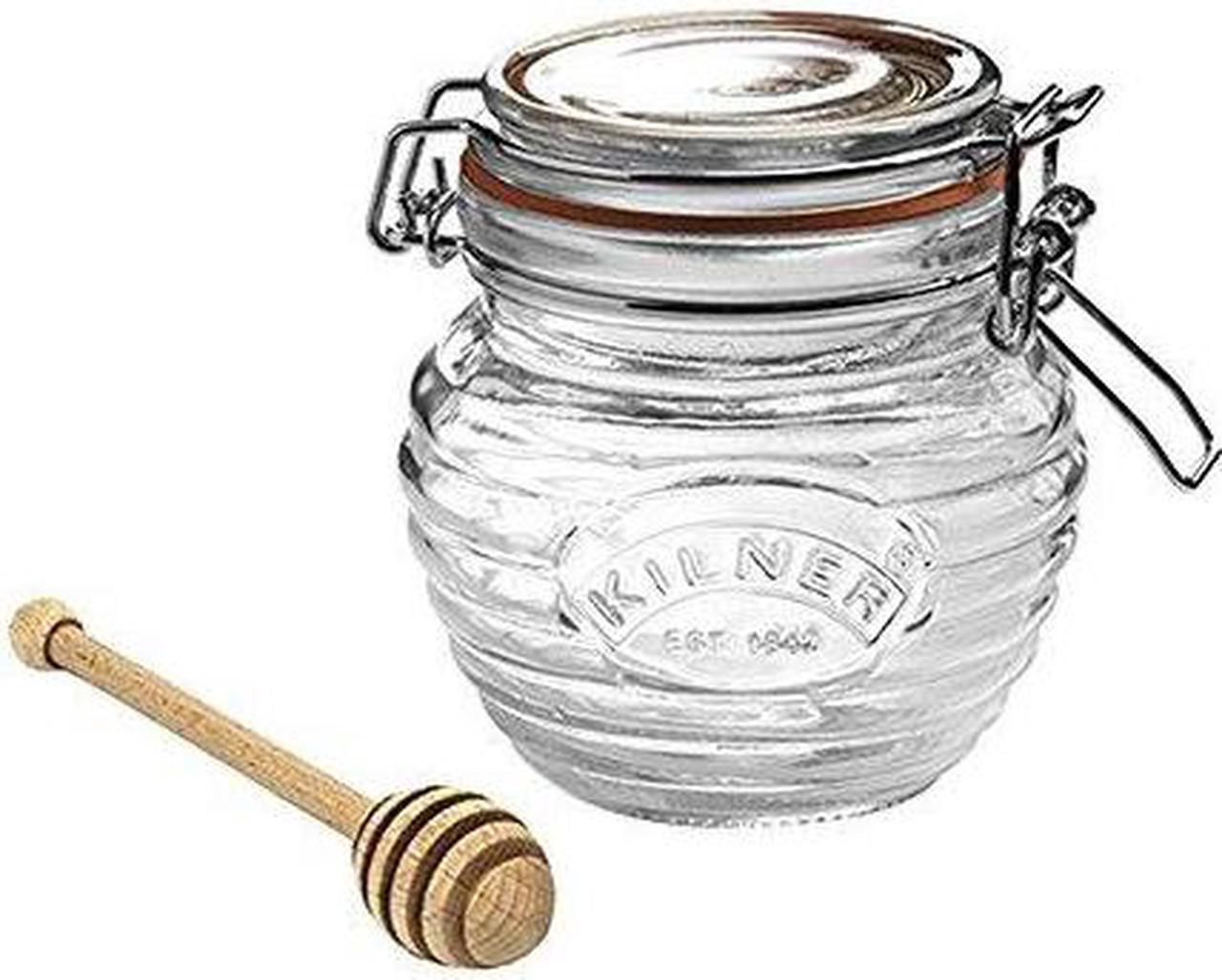 kilner honey pot with dipper, 13.5 fluid ounces