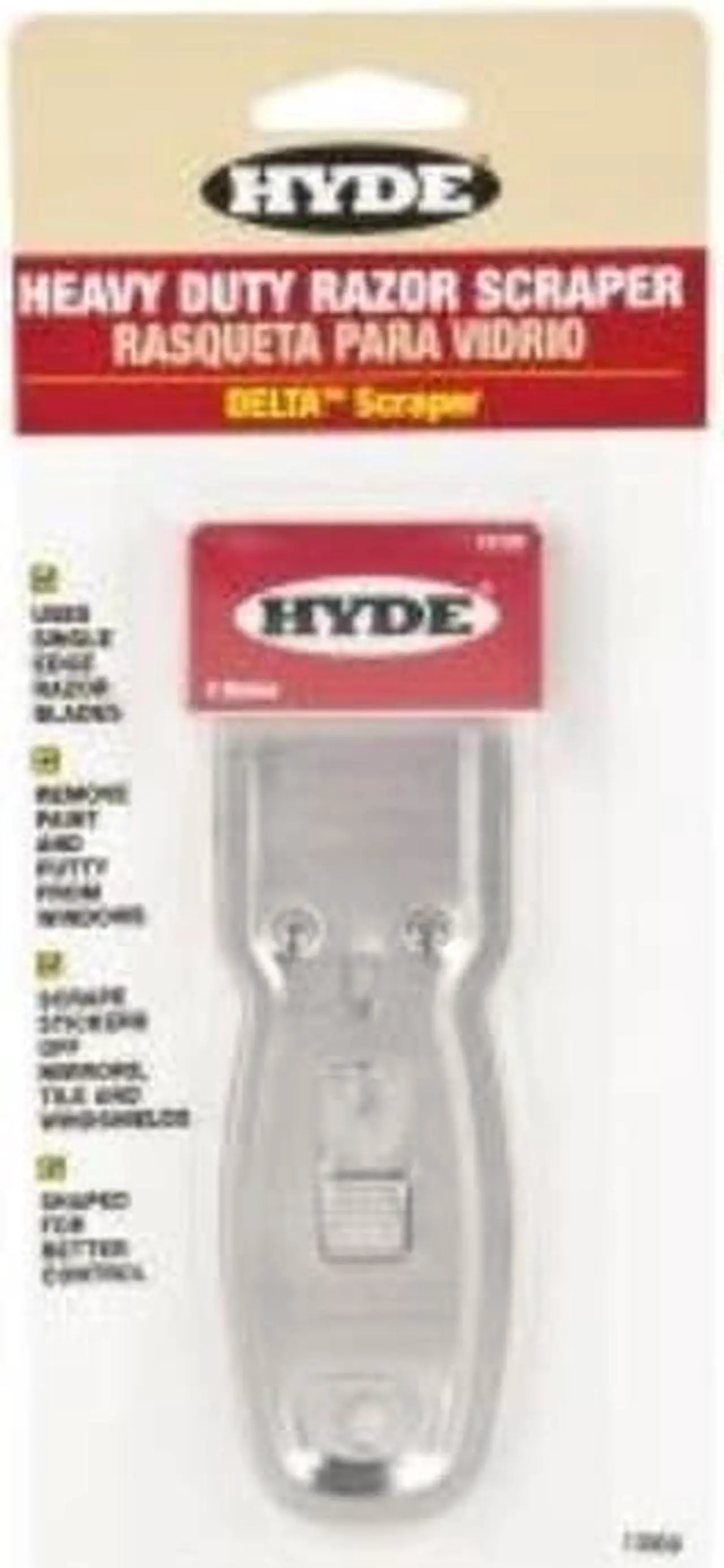 Alt view image 5 of 10 - Hyde 13050 Delta Heavy-Duty Glass Scraper with 5 Blades