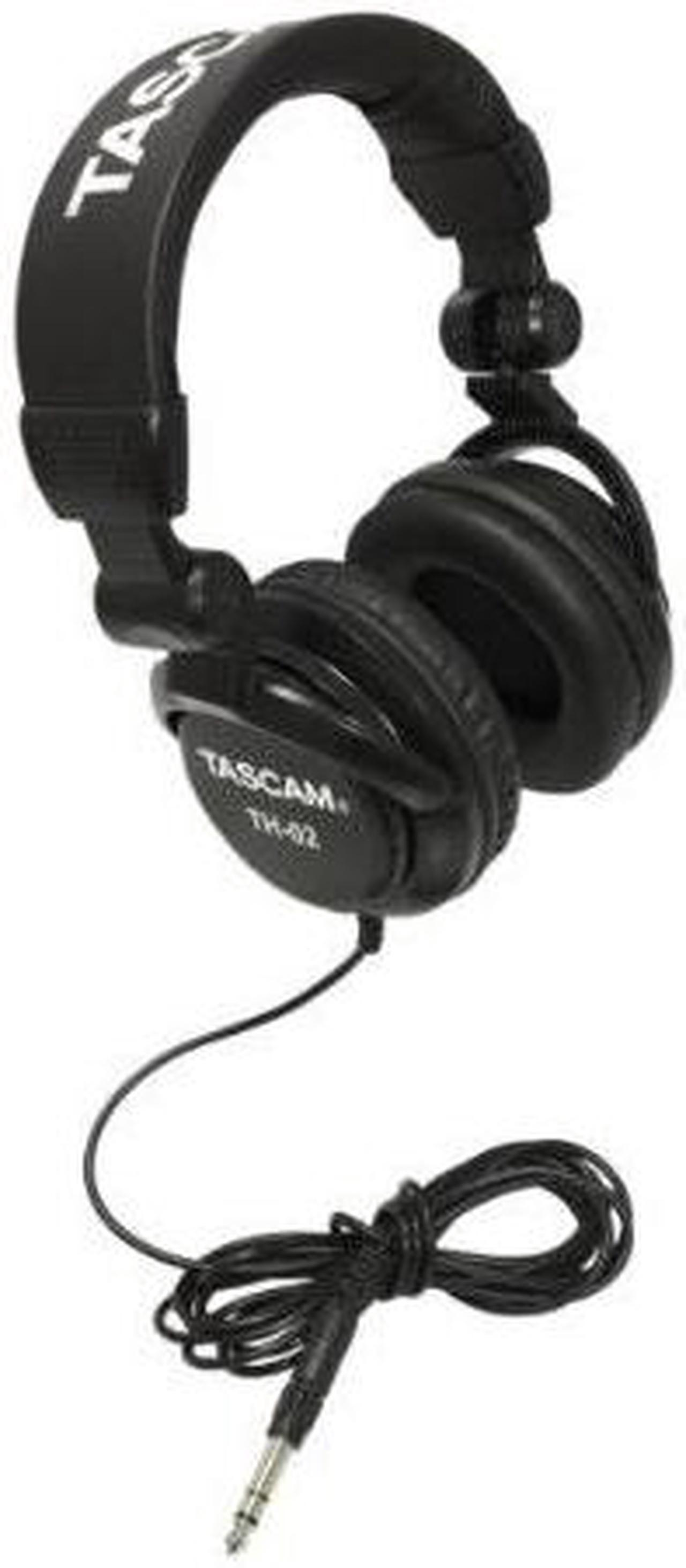 Alt view image 7 of 20 - TASCAM TH-02 Recording Studio Headphones Black