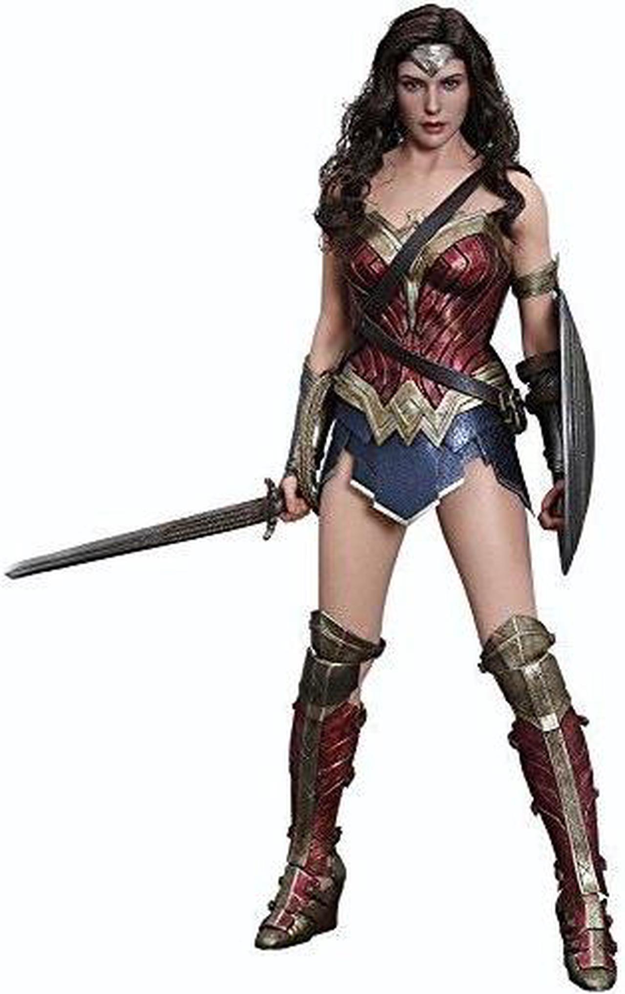 movie masterpiece batman vs superman justice wonder woman 1/6 scale action figure by hot toys