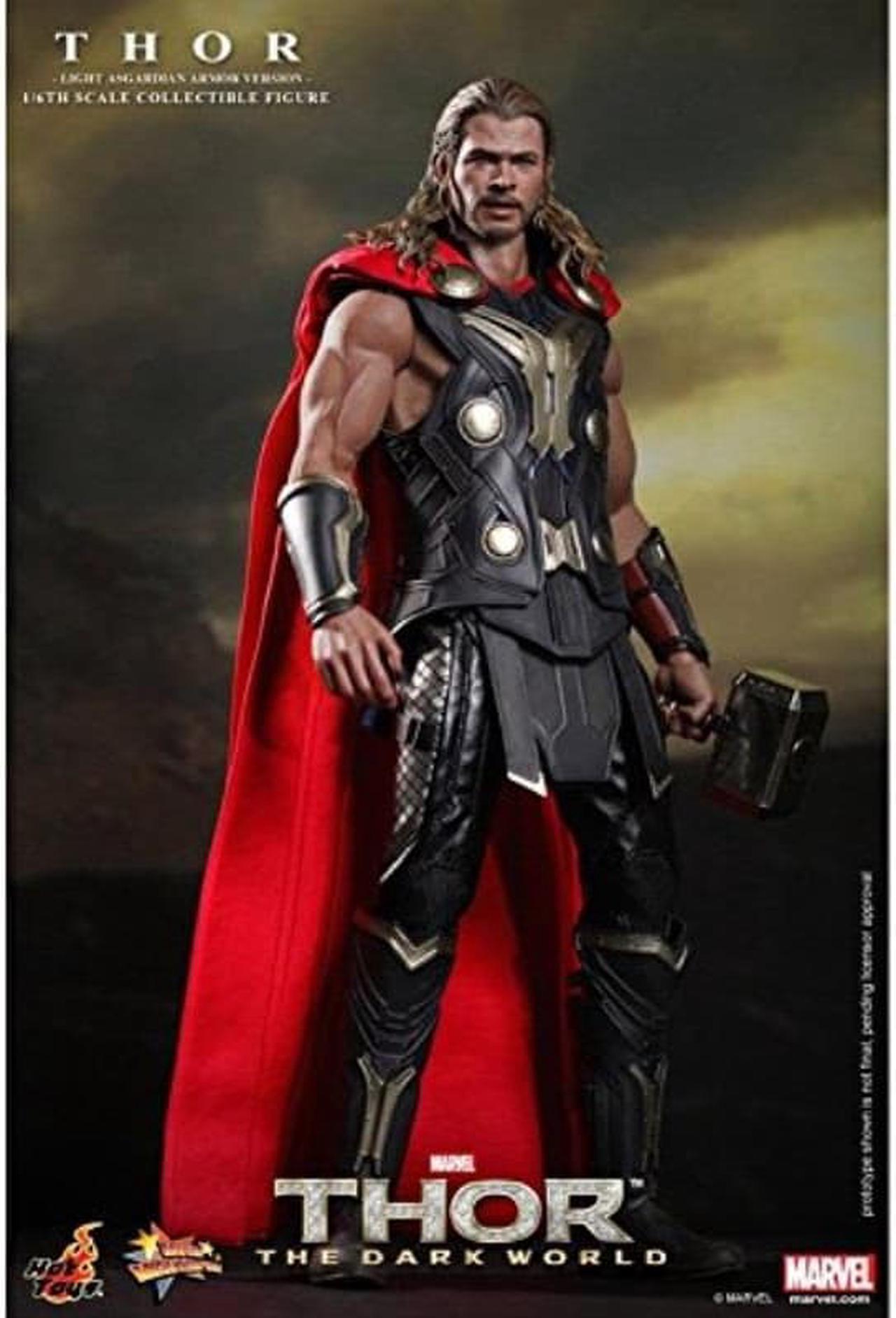 thor light asgardian armor dark world 1/6 scale hot toys exclusive action figure