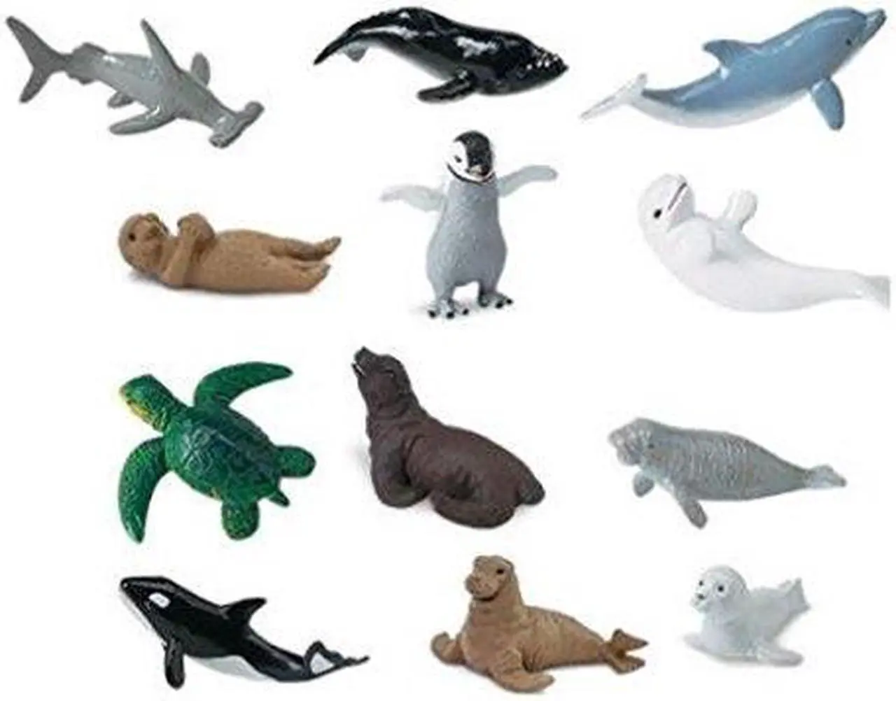 Alt view image 7 of 14 - Plastic Miniatures In Toobs-Baby Sealife