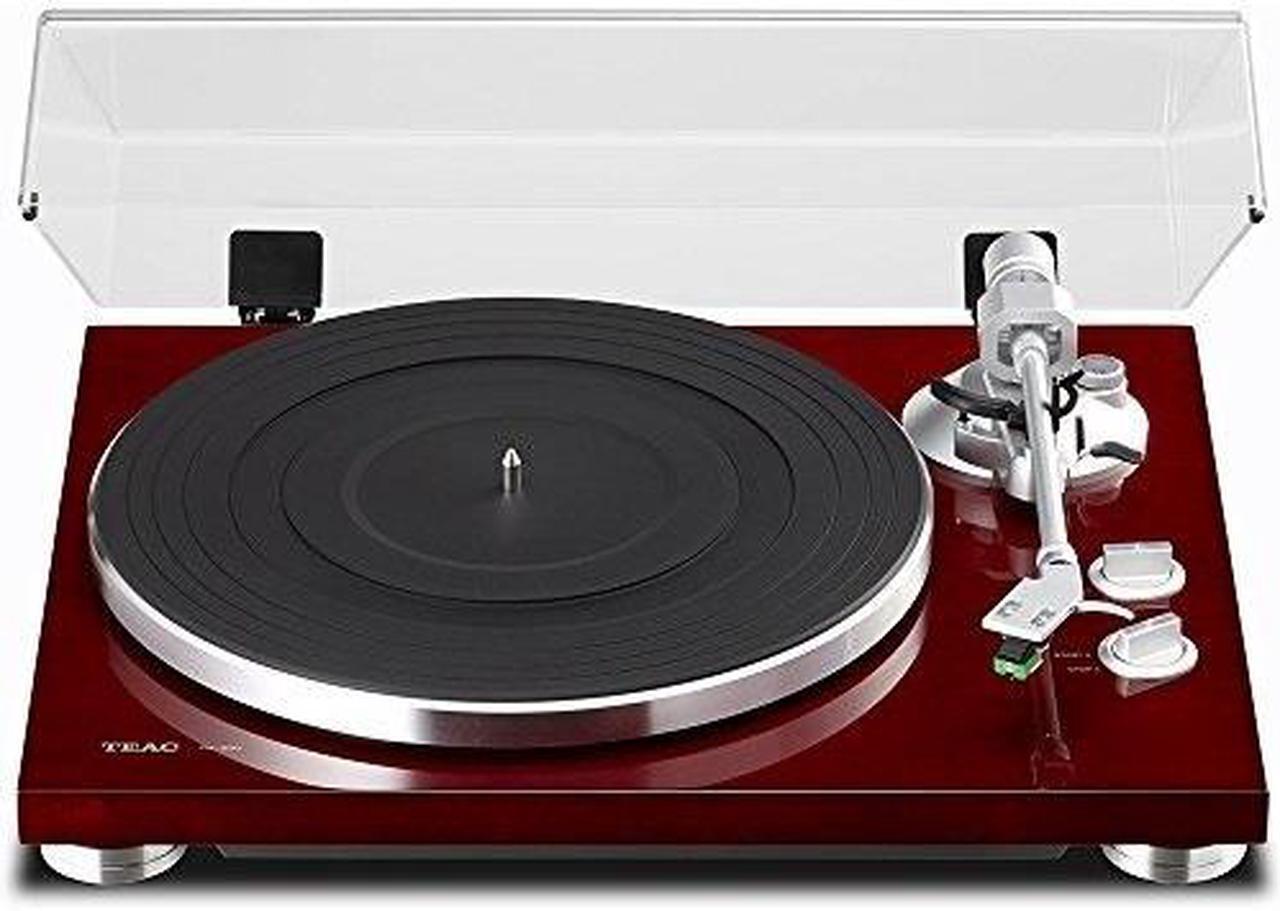 Alt view image 9 of 9 - TEAC TN-300 2 Speed Belt-Drive Analog Turntable w/ USB Digital Output | Cherry