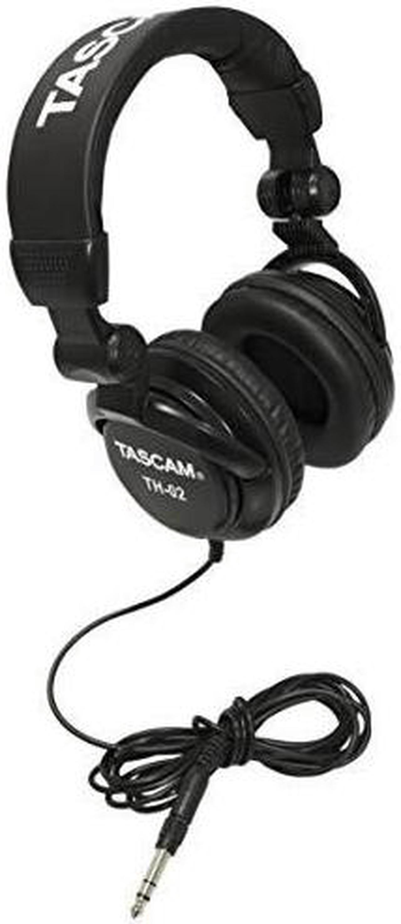 Alt view image 9 of 20 - TASCAM TH-02 Recording Studio Headphones Black
