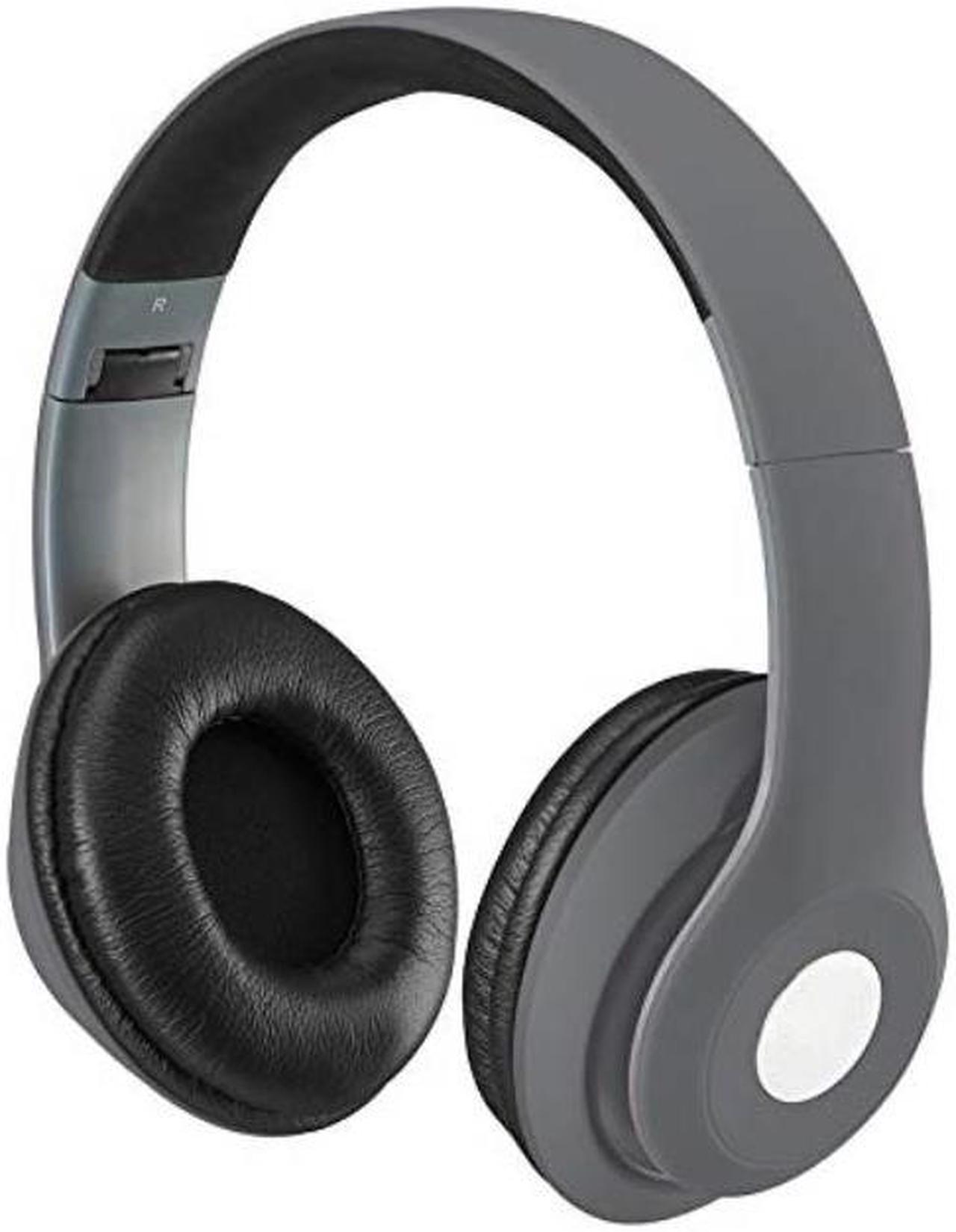 ilive bluetooth onear headphones, includes 3.5mm audio cable and micro usb to usb cable, matte gray iahb48mg