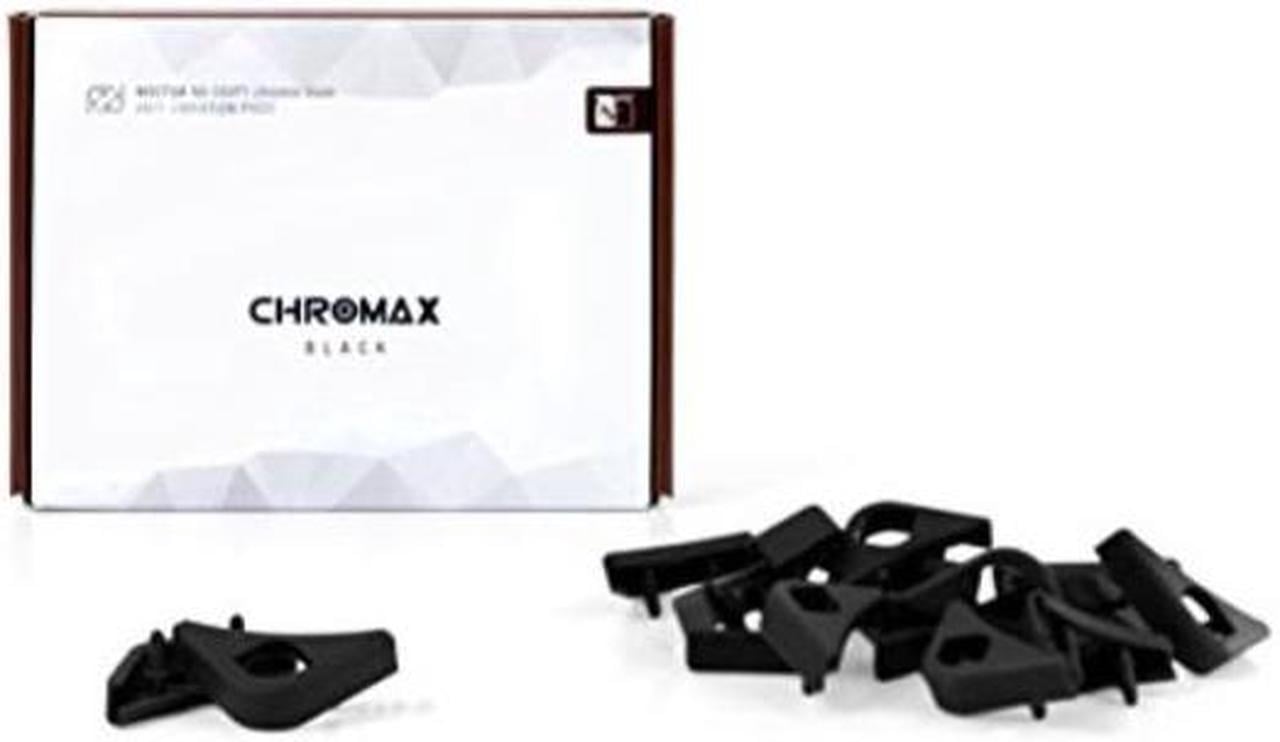 noctua nasavp1 chromax.black, antivibration pads for 120/140mm noctua fans black, 16pack