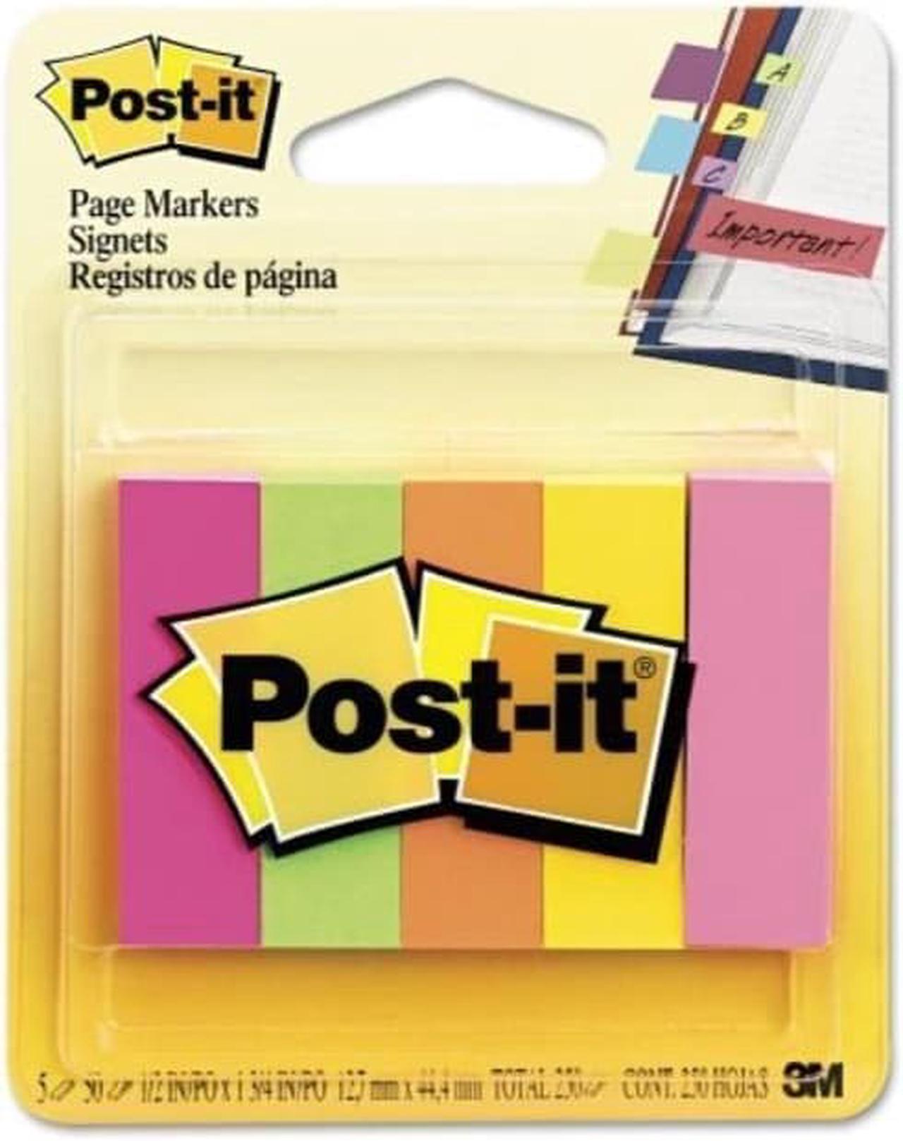 Post-it Page Markers 1/2" (0.5) x 2" Jaipur Collection 504835