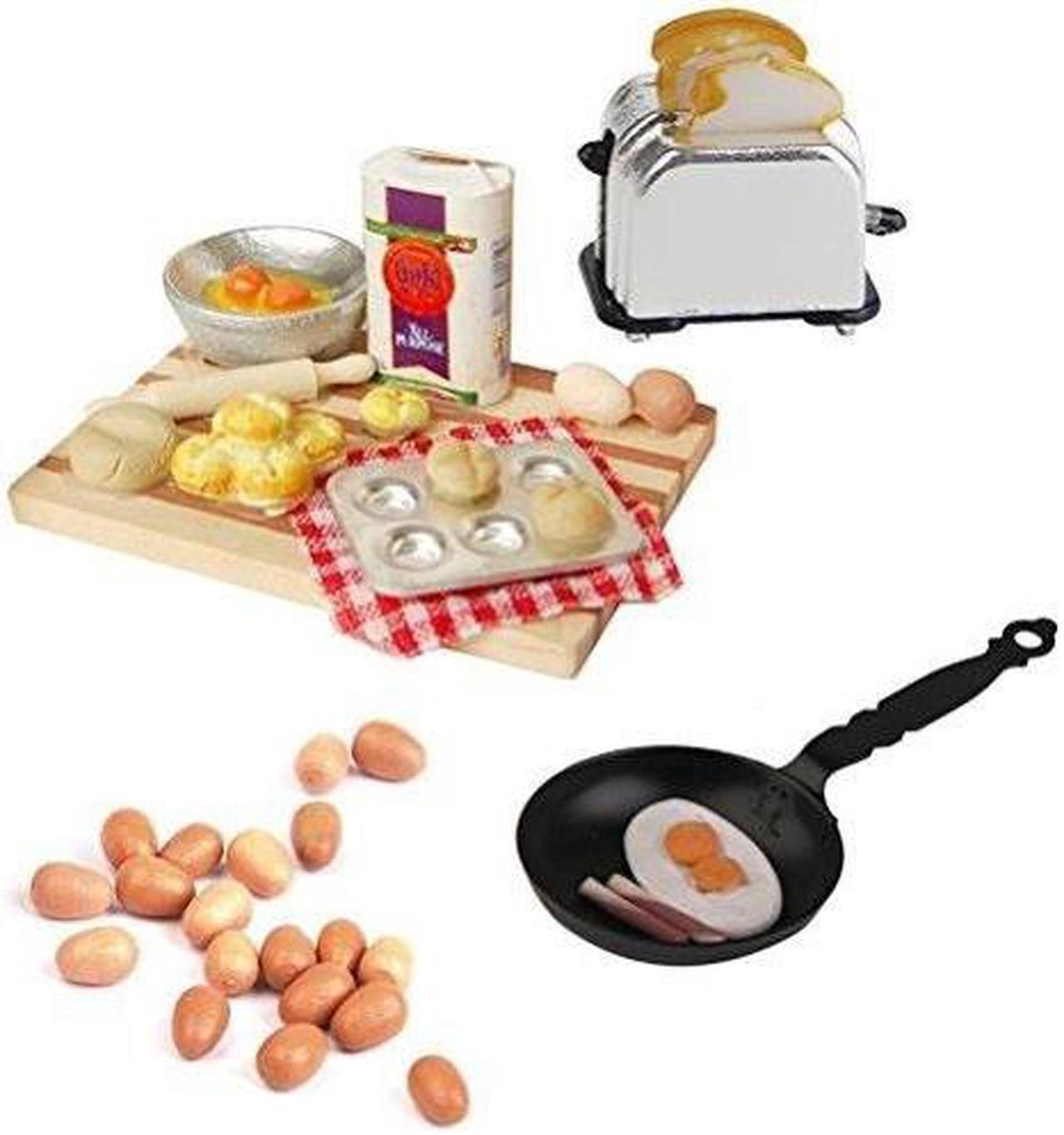 Main image of nuolux 1:12 dollhouse miniature kitchen mini furniture model pastry station toy