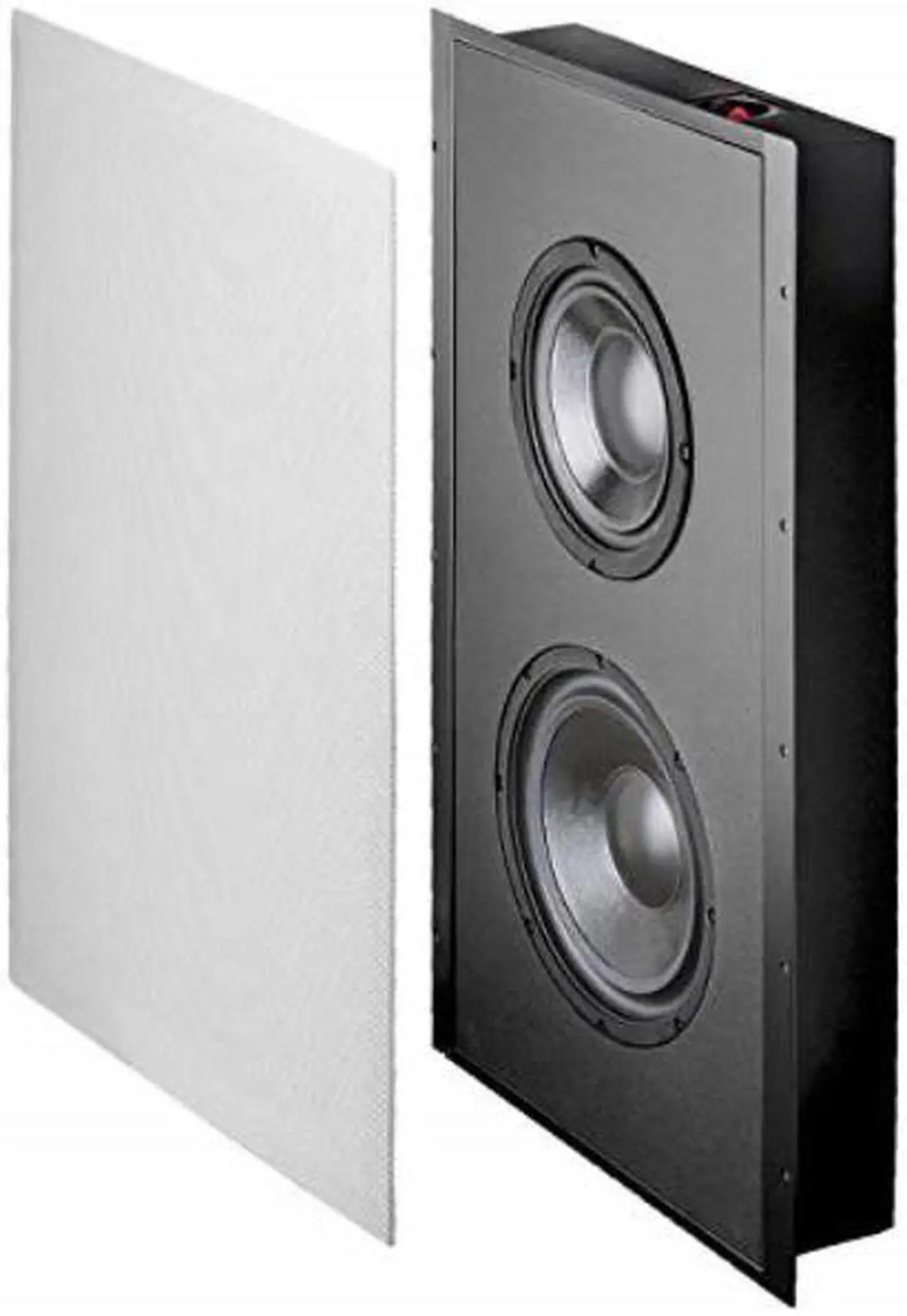 Main image of osd inwall 300w low profile home theater subwoofer trimless design 8" woofer w/ 10" passive radiator sl800d