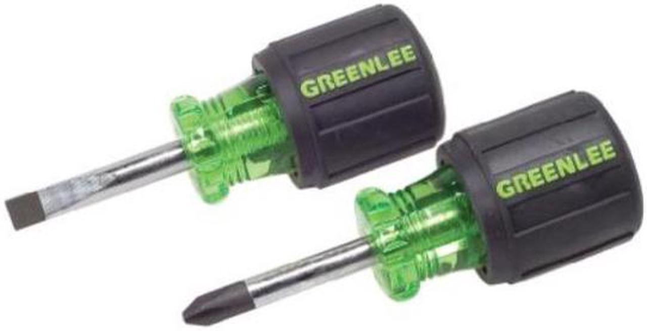 greenlee 015304c stubby screwdriver set, 2 piece